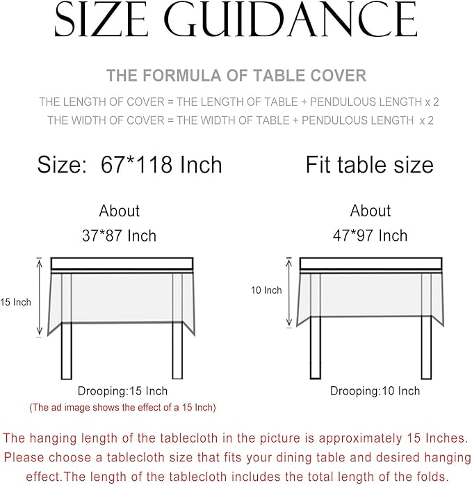 patdrea Designer Vintage French Extra Long Rectangular Tablecloth,Floral Birds Pattern Linen Table Cloth,Decorative Cover for Kitchen Dining Banquet,Christmas,Thanksgiving,67"x118"-Magnolia