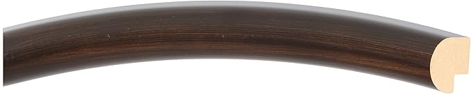 OVALCREST Round Wooden Beveled Wall Mirror for Home Decor, Bathroom, Vanity, Bedroom, Living Room, Hallway - Rubbed Bronze - 26x26 Outside Dimensions