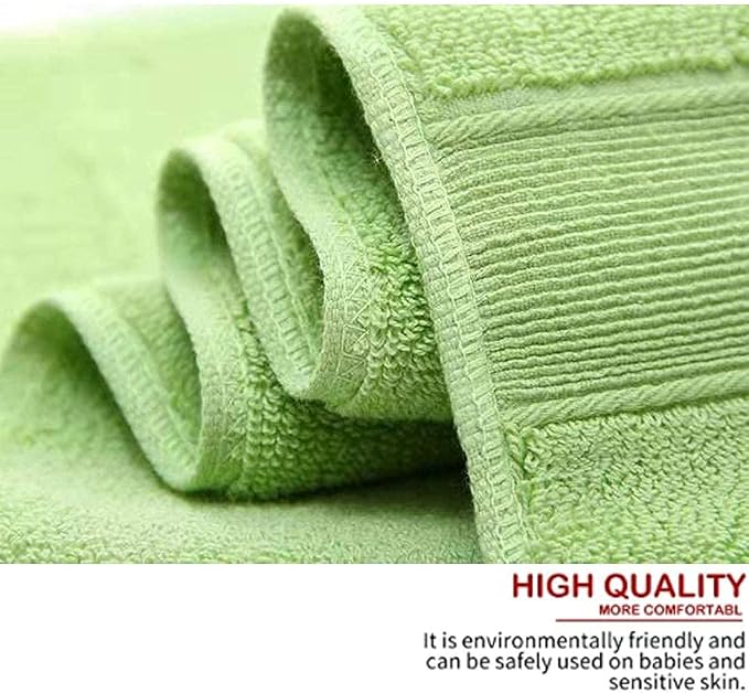 RUIBOLU Hand Towels for Bathroom - Cotton Ultra Soft Highly Absorbent Hand Towel 2 Set, Size 14" x 30" Home Bathroom Hand Towels for Bath, Hand, Face, Gym Towel (Green)