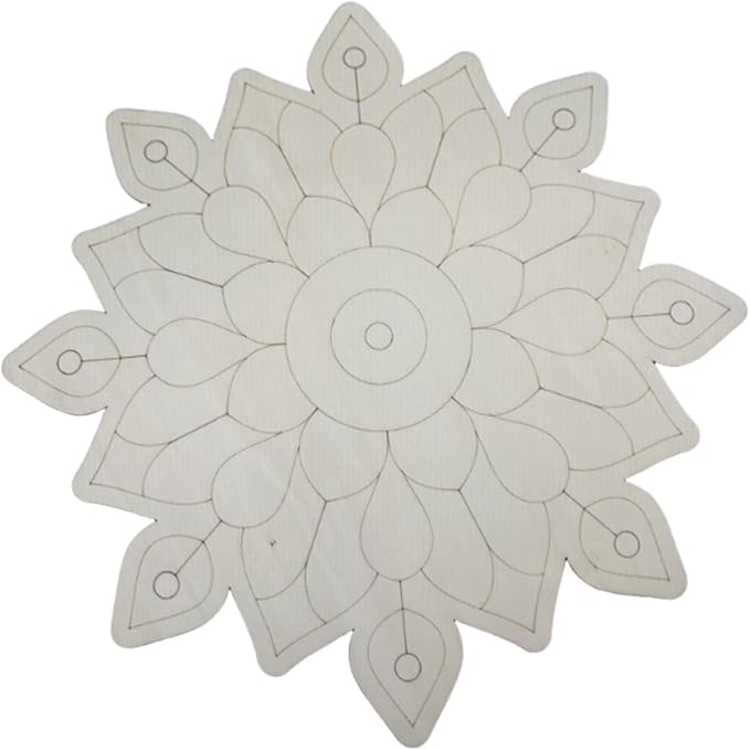 HouseVibe Geometry Wood Wall Art Ornament Bohemian Sculpture Decoration for Bathroom Bedroom Entryway Hallway Dining Room- Style a