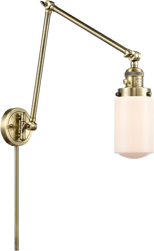 Innovations 238-AB-G311-LED LED Swing Arm Lamp from Franklin Restoration Collection
