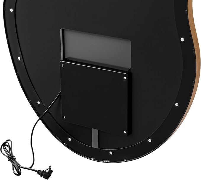 SHYFOY 43” x 23” Irregular Cloud-Shaped LED Wall Mirror, Modern Asymmetrical Silver Wall Mirror with Backlit Light for Bedroom, Living Room, Bathroom, Entryway