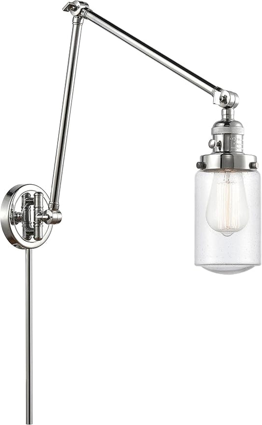 Innovations 238-PC-G314-LED LED Swing Arm Lamp from Franklin Restoration Collection