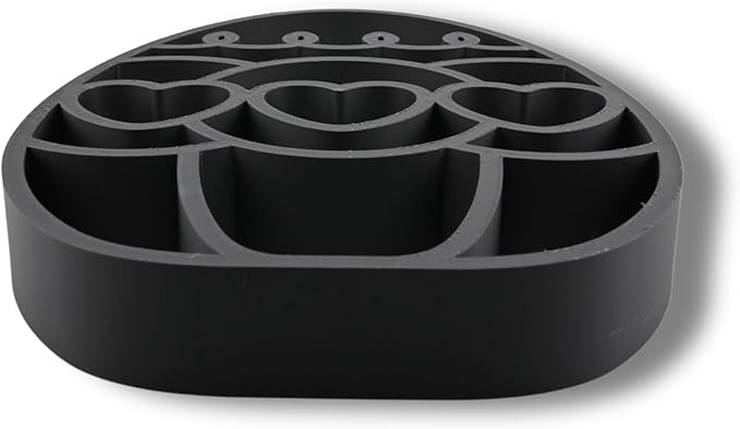 Easter Egg Sculpture – Minimalist Decorative Accent for Spring & Year-Round Home Decor | Collectible Design | Modern Holiday Display (Heart Trio Matte Black)