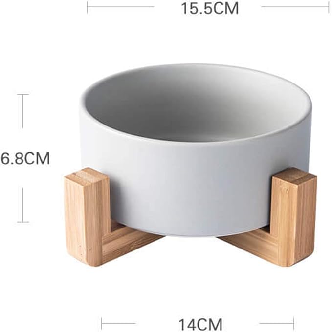 MINGZHE Ceramic Outdoor Planters,Flower Pot with Wooden Stand Indoor Display Rack Succulents Pots Round Planters for Indoor Plants(#2)