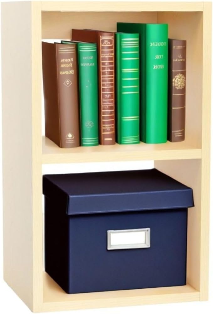 Custom Sized 2-Cube Cubby; Choose color, width, depth, and height. Units are 3/4 inch thick premium grade melamine for strong, solid unit. Easy assembly. Place on the floor or mount on a wall.