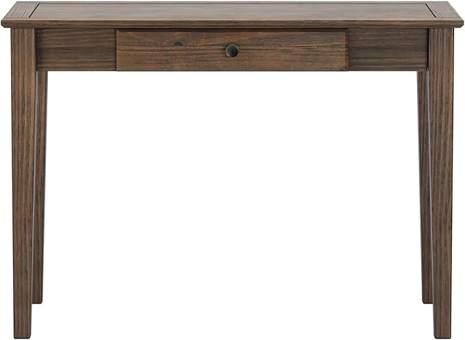 Grain Wood Furniture Greenport Desk/Dressing Table - Brushed Walnut