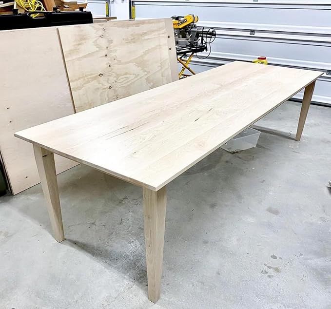 CAROLINA LEG CO. Maple Tapered Dining Legs - Handmade in USA - 3 x 3 x 29 - Set of 4 Wood Table Legs