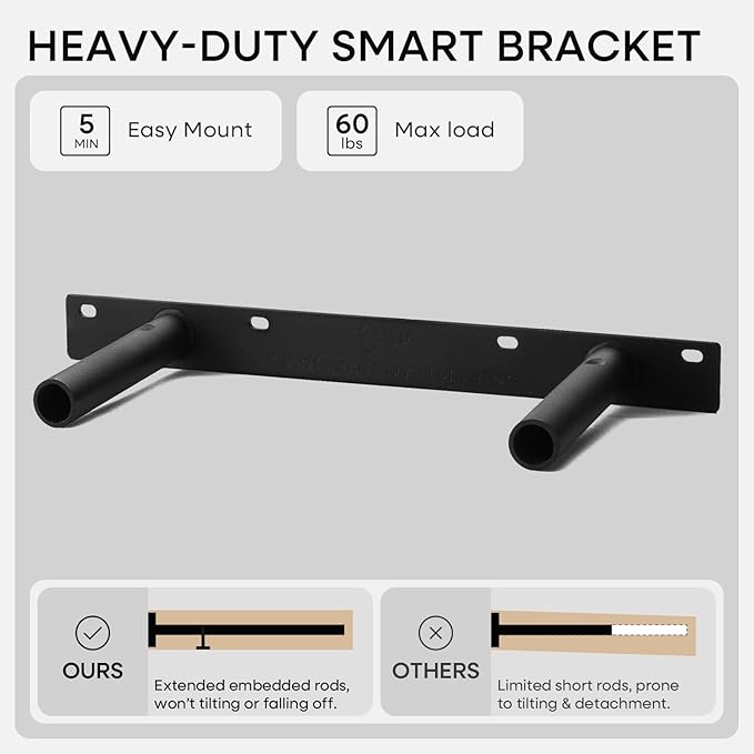 Homeforia 18 inch Golden Oak Floating Shelf, High End Solid Real Wood 18inch Small Floating Shelves for Wall Mounted, Oak Wooden 18in Floating Shelves, Heavy Duty Bracket, 18 X 6.5 X 1.75 in, Set of 3