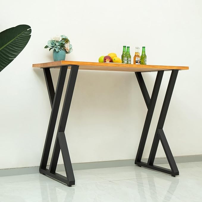 Table Legs 36 Inch, Counter Height Table Legs, Bar Metal High Tall Base Desk Steel for Kitchen or Outdoor