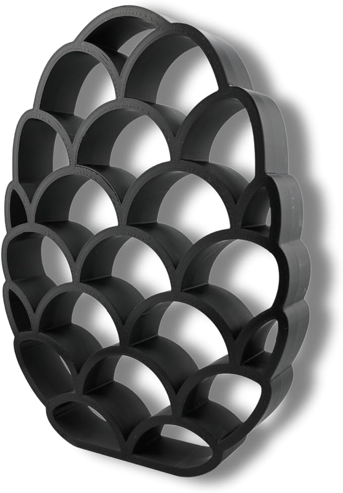 Easter Egg Sculpture – Minimalist Decorative Accent for Spring & Year-Round Home Decor | Collectible Design | Modern Holiday Display (Dragon Scales Matte Black)