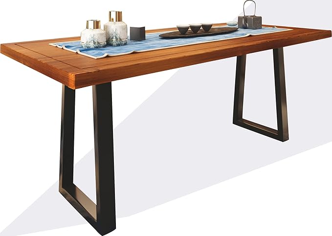 Metal Table Legs 28”Height 17.7”Wide Heavy Duty Desk Legs DIY Furniture Legs for Dining Table,Coffee Table,Office Desk Set of 2