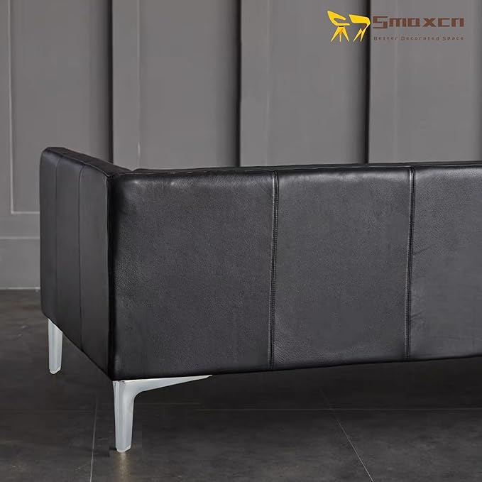 7 inch/18cm Shiny Chrome Metal Furniture Legs Set of 8, DIY Replacement for Short Cabinet Legs, Sofa Legs, Small Dresser Legs