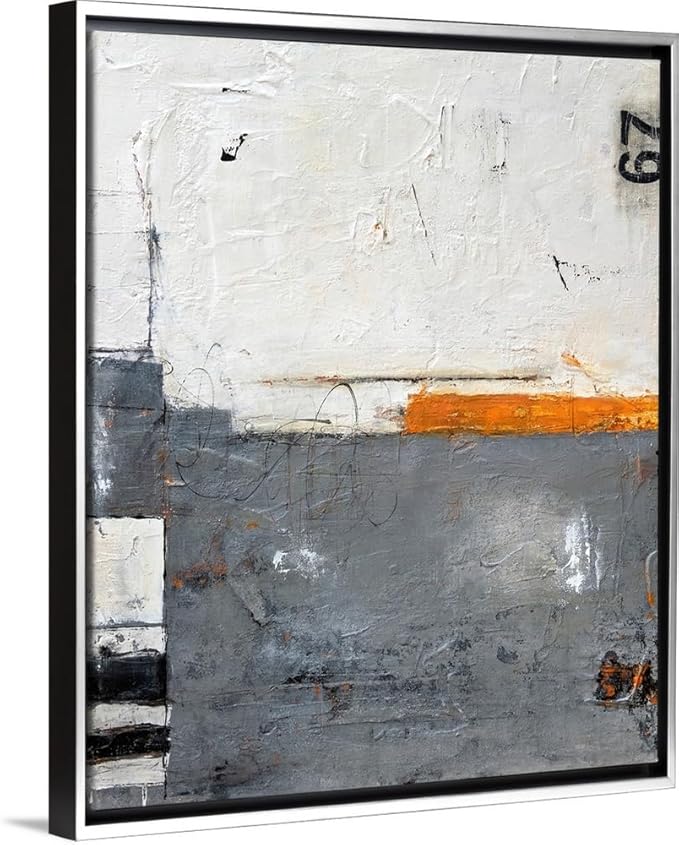 CANVAS ON DEMAND Toss Up Natural Wood Float Framed Canvas Wall Art Print by Erin Ashley, Abstract, Contemporary, Home Decor, Modern Abstract, Artwork,11" x14in