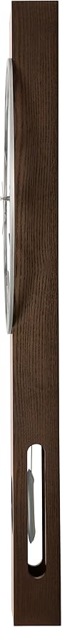 Howard Miller Halo Wall Clock, Battery-Powered Quartz Movement Espresso Finish Analog Dial with Roman Numerals, Battery Powered Pendulum Bob Best for Office, Dinning Room & Home Decor