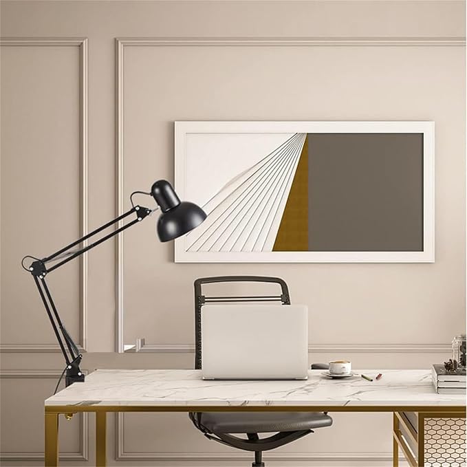 Modern Wall Sconces, Desk Lamp Retro Flexible Swing Arm Clamp with Plug and Switch Bedside Lamps Three Level Dimming Architect Task Table Lamp Adjustable Rotatable E27 Metal Reading Reading Lamp