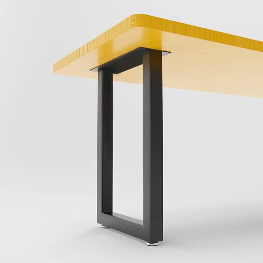 Metal Table Legs 28 Inch,Table Legs Replacement Heavy Duty Square Tube Desk Legs Furniture Legs for Coffee Table, Dining Table,