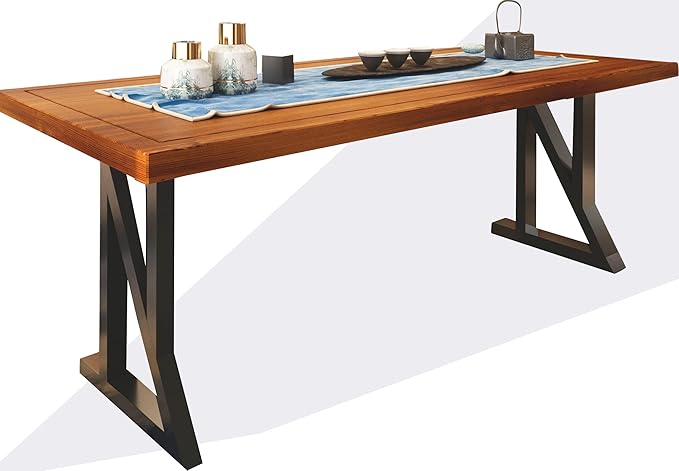 Metal Table Legs 28”Height 17.7”Wide Heavy Duty Desk Legs DIY Furniture Legs for Dining Table,Coffee Table,Office Desk
