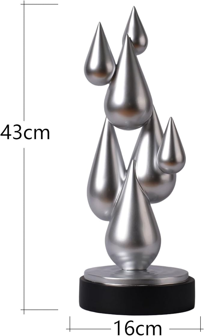 Modern Home Decor Abstract Arts Sculpture Table Bookshelf Decoration for Living Dining Room Resin Statue 17.3inch