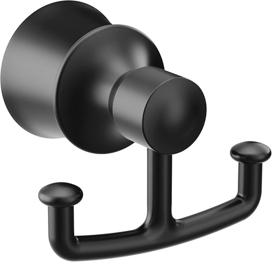 Moen YB2103BL Dartmoor Double Robe or Towel Hook, Matte Black