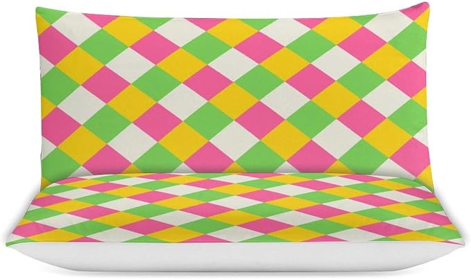 Rainbow Duvet Cover Set, Rainbow Lines Pattern Spectrum of Colors Abstract Art Decorative，Aesthetic Abstract Art Bedding 3 Piece (1 Duvet Cover 79"x90" + 2 Pillow Sham 20"x30")
