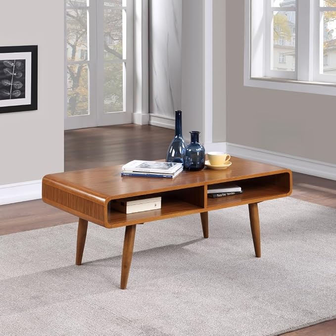 Boraam Halmstad Rectangular Coffee Table - Rich Walnut
