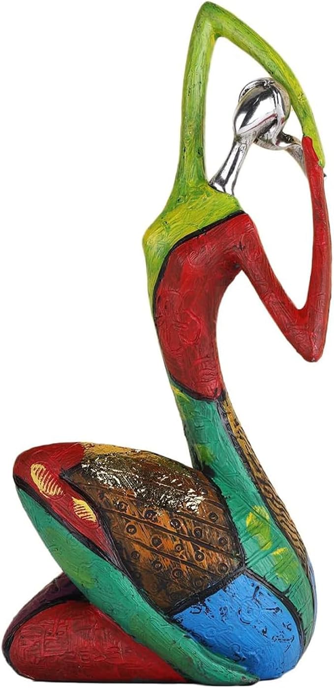 Yoga Statues Figurines for Home, Colorful Abstract Women Figurines, Minimalist Abstract Art Woman Statues, Modern Living Room Room Porch Centerpieces Bookcase Entryways Desktop Decor Crafts