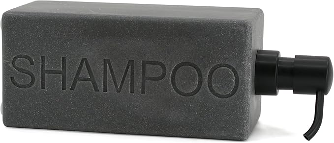 Rectangular Resin Dispenser Premium Bathroom Shampoo Conditioner Body Wash Bottle Modern Refillable Pump Design