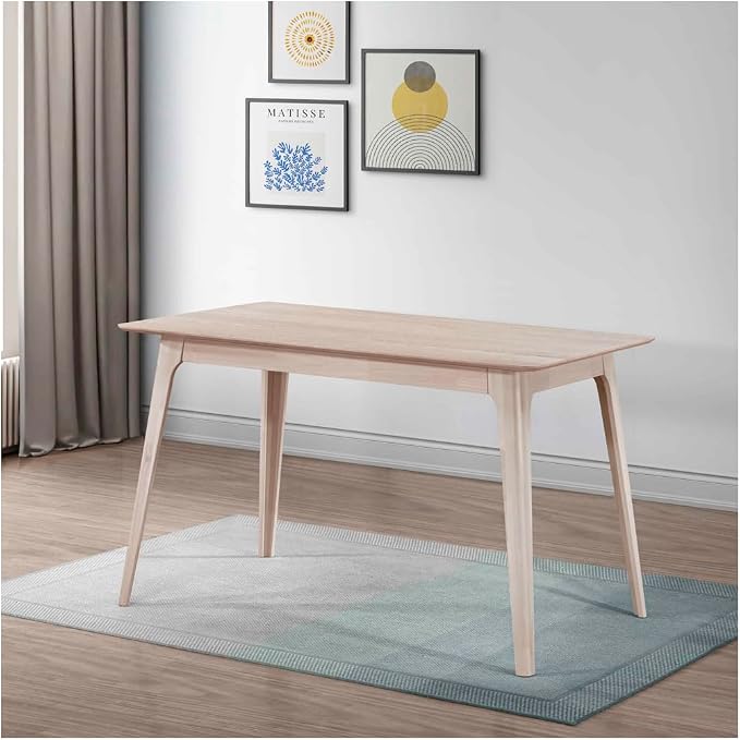 New Classic Furniture Oscar Wood Counter Height Table, White Ash