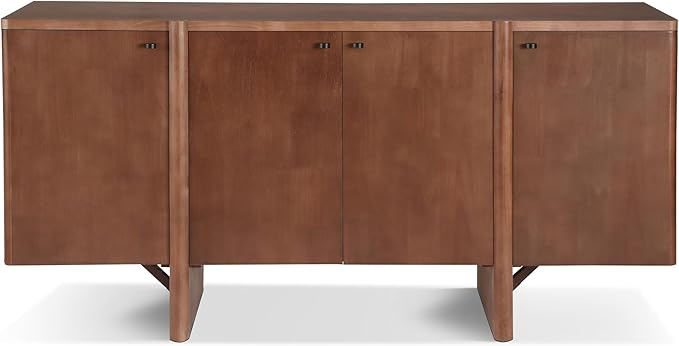 Christopher Knight Home Austen Retro Minimalist Wooden Storage Sideboard, Living Room Cupboard with Shelves, Dining Room/Kitchen Buffet Cabinet, Entryway Display Table, Home Office Credenza, Espresso