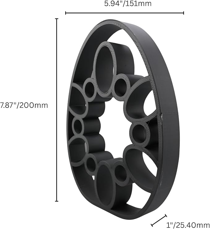 Easter Egg Sculpture – Minimalist Decorative Accent for Spring & Year-Round Home Decor | Collectible Design | Modern Holiday Display (Cathedral Lines Matte Black)
