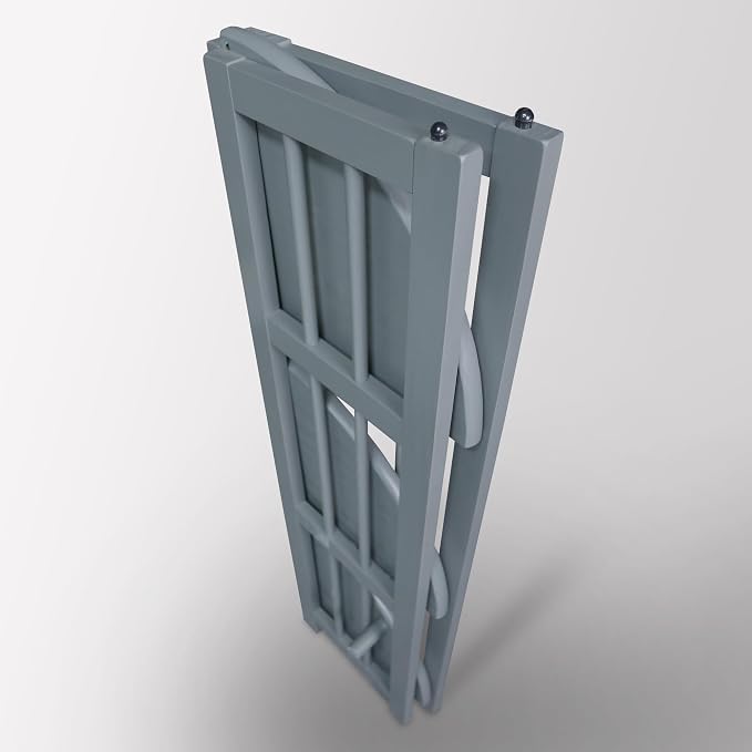 Casual Home Mission 4-Shelf Corner Folding Bookcase, Slate Gray
