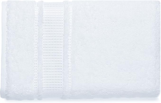 Melissa Linen 8 Piece Turkish Cotton Towel Set, 2 Bath Towel 28 x 55 Inches, 2 Hand Towel 20 x 35 Inches, 4 Fingertip Towel 12 x 18 Inches, White, Absorbent, Quick Dry, Durable and Soft Shower Towel
