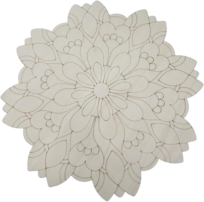 HouseVibe Geometry Wood Wall Art Ornament Bohemian Sculpture Decoration for Bathroom Bedroom Entryway Hallway Dining Room- Style F