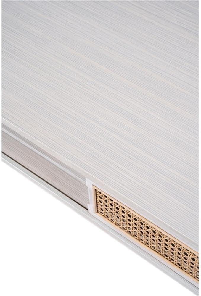 Boraam Cambria Coffee Table - Zebrano Whitewash/Natural Cane