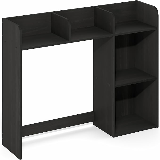 Furinno Classic Desk Shelf, 5-Shelf Desktop Hutch, Book Shelf, 3-Tier Desk Organzier, for Office Supplies, Office Desk Accessories, for Home Office, College, Dorm, White