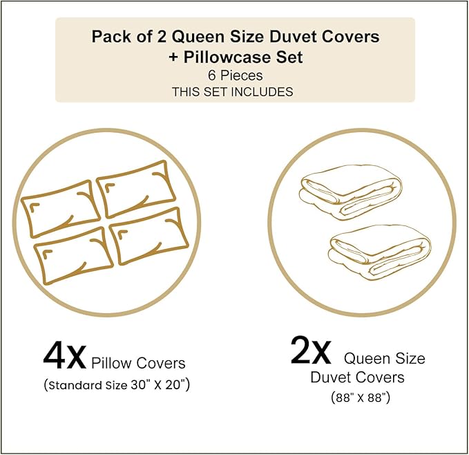 Ambesonne Japanese Duvet Cover Sets, Girl in Traditional Dress and Cultural Patterns Ornaments Antique Eastern Collage, Bedding Set with 2 Duvet Covers & 4 Pillowcases, 2 Pack Queen Size, Brown Cream