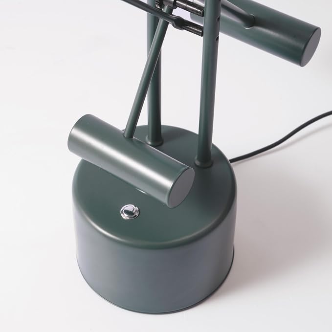 Lite Source Halotech Adjustable Antique Brass Metal LED Modern Desk Lamp