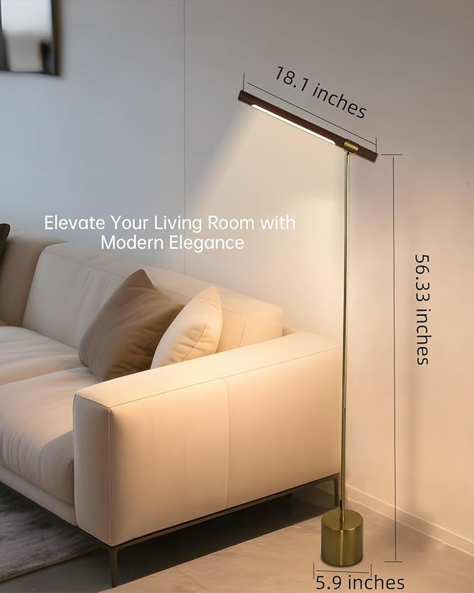 Floor Lamps for Living Room - Tall Standing Lamp Modern Bedroom Lamps with Remote Reading Light for Living Room,Bedroom,Office,Kids Room