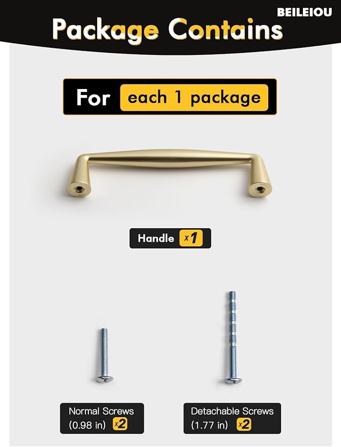 Brushed Gold Zinc Alloy Cabinet pulls - 3-3/4 Inch(96mm) Hole Center Classic Vintage Drawer Handles ,Kitchen Cupboard Bathroom Dresser Cabinet Hardware (2, Brushed Gold, 3-3/4"(96mm) Hole Centers)