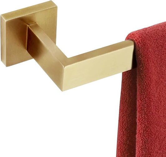 KOKOSIRI 24-Inch Single Towel Bar, Bathroom Kitchen Towel Holder, Wall Mounted SUS304 Stainless Steel Towel Rack, Brushed Gold, B4003BG-L24