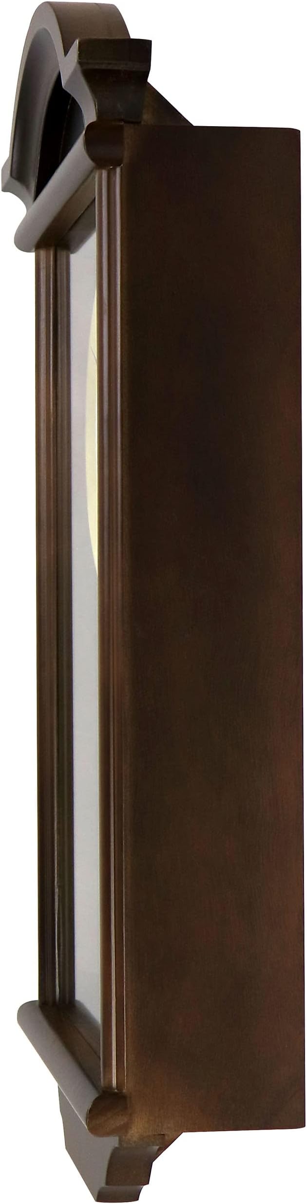 Bedford Clock Collection George 22 Inch Chestnut Wood Chiming Pendulum Wall Clock