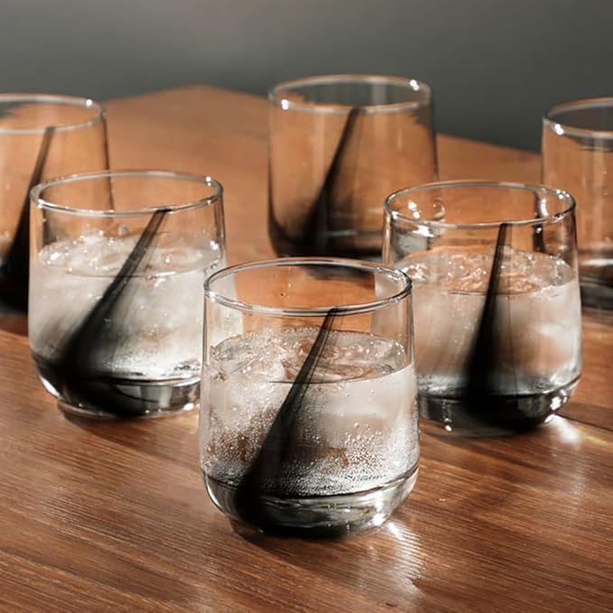 Libbey Ascent Black Ribbon 16 Piece Tumbler and Rocks Glass Set