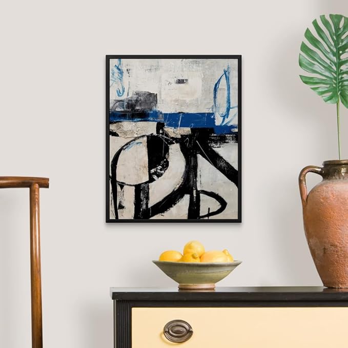 CANVAS ON DEMAND Twisted Emotions Canvas Wall Art Print by Erin Ashley, Abstract, Contemporary, Home Decor, Modern Abstract, Artwork,16" x20in