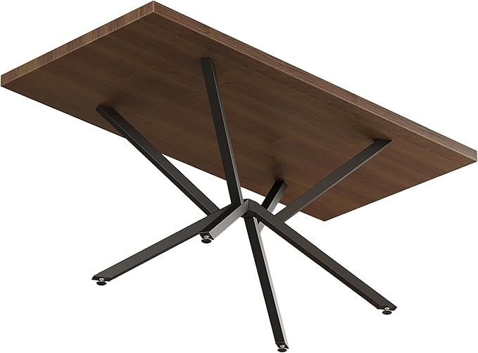 28 Inch Dining Table Base Only with Dual Assembly Heavy Metal Table Legs for Wood & Glass DIY Adjustable Footrest