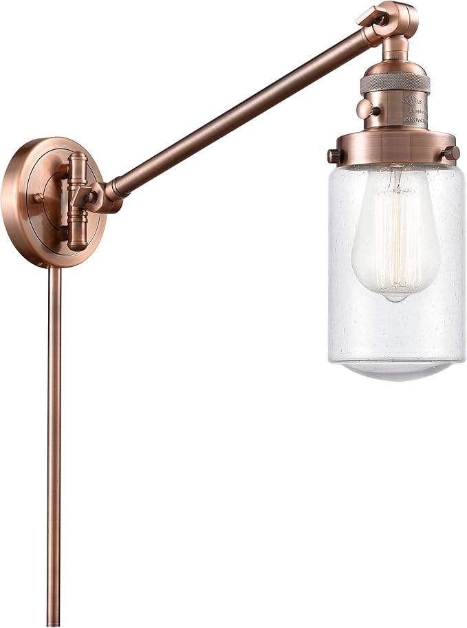 Innovations 237-AC-G314-LED LED Swing Arm Lamp from Franklin Restoration Collection