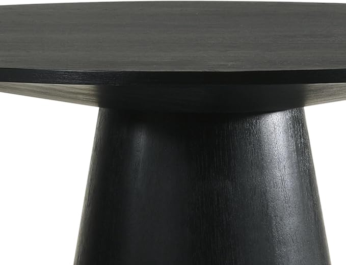 59" Round Dining Table, Mid-Century Modern Round Kitchen Table for 4-5 People, Dining Table for Home Dining Room Kitchen Living Room Restaurant Furniture Wood Upgrade
