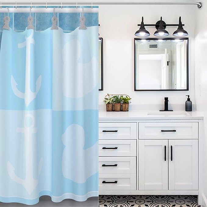 Cat Shower Curtain Funny Cat Taking Pattern Duty Fabric Shower Curtains Set Bathroom Polyester Waterproof with 12 Hooks,72x72Inch（183x183cm）