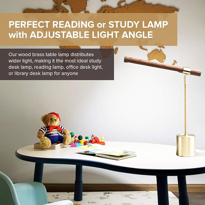 2 Pack Modern Banker Slim Table Lamp LED Desk Light - Adjustable Tilt Angle - Mid Modern Century for Home Library Bedside Office Desk Banking Desktop MCM I 3x Light Color - Cool Neutral Warm