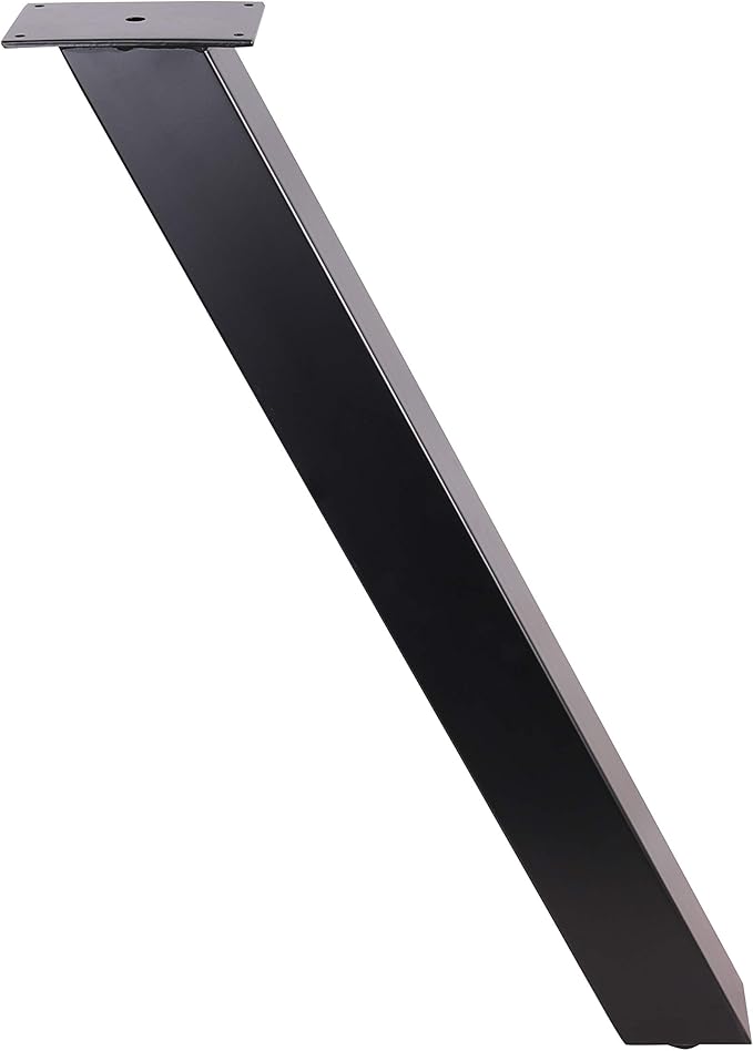 4PCS x 28" Angled Steel Dining Table Legs, Steel Coffee Table Legs, Office Table Legs,Computer Desk Legs,Industrial Kitchen Table Legs,Black